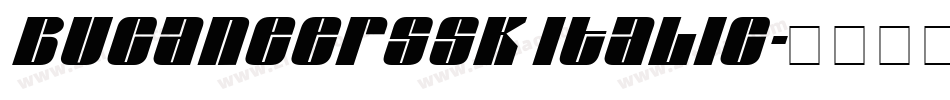 BucaneerSSK Italic字体转换